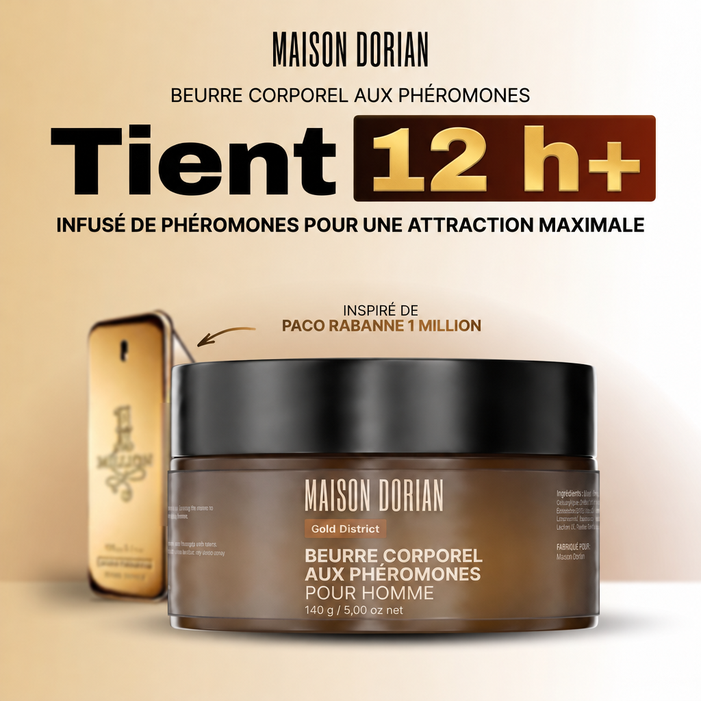 Gold District - Maison Dorian, beurre corporel aux phéromones pour homme