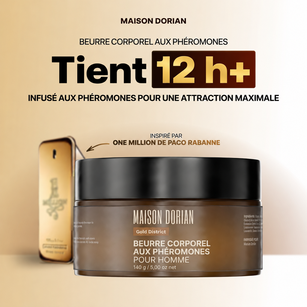 Gold District - Maison Dorian, beurre corporel aux phéromones pour homme