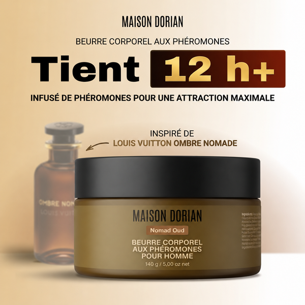 Nomad Oud - Maison Dorian, beurre corporel aux phéromones pour homme