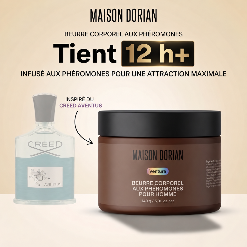 Ventura - Maison Dorian, beurre corporel aux phéromones pour homme